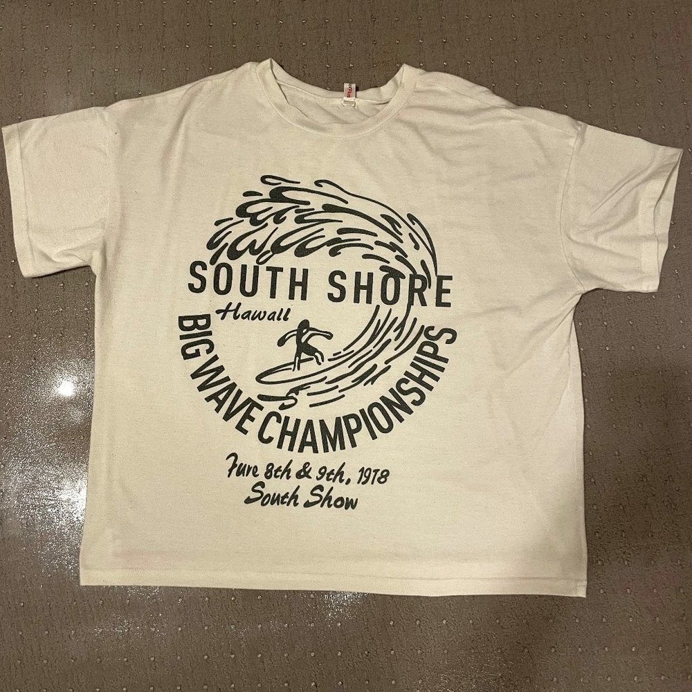 South Shore Hawaii Surfing T-Shirt White
